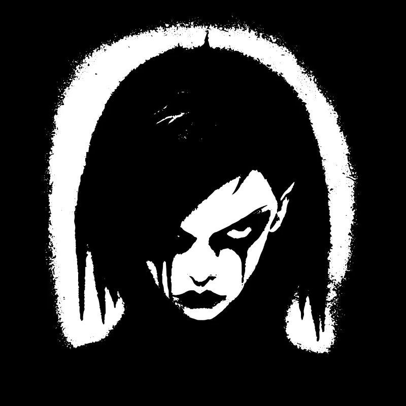 Dunkle Kunst Okkulte Gothic Batcave Mädchen Post Punk Fledermaus