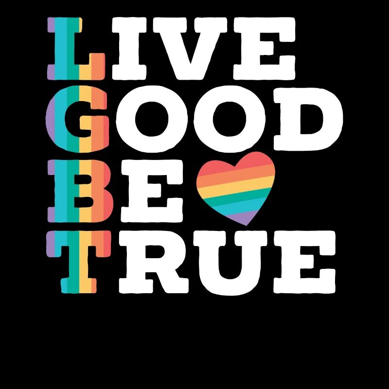 Lebe gut, sei wahr Regenbogen Pride LGBTQ Gay Pride