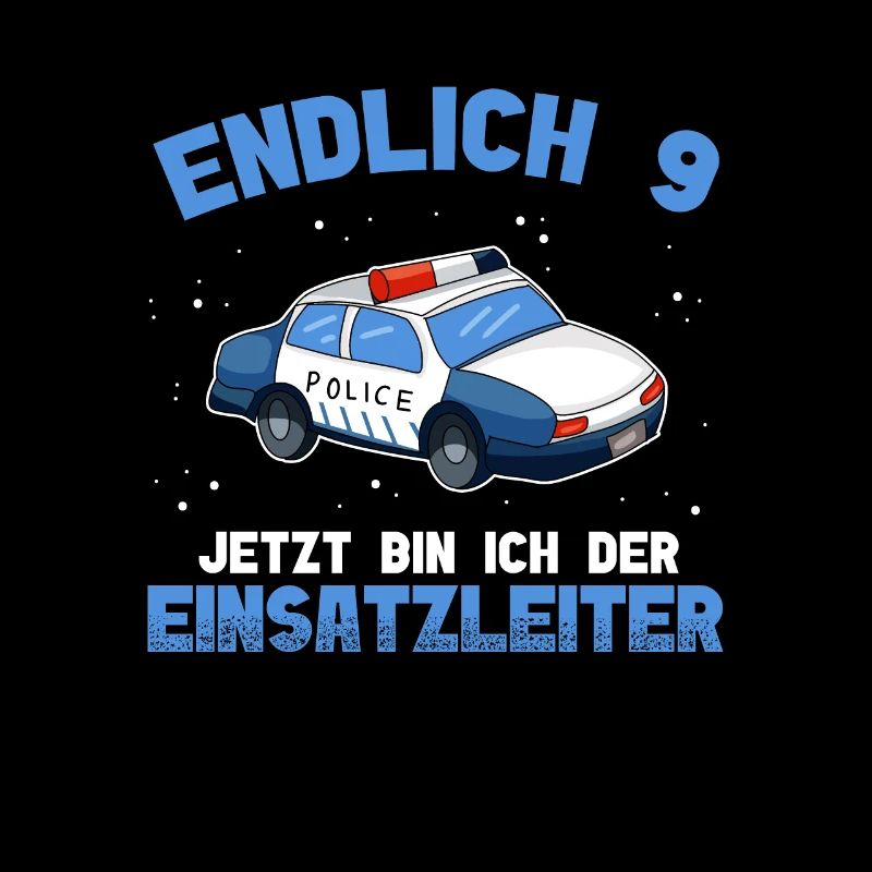 Polizei 9. Geburtstag Junge Polizei Einsatzleiter