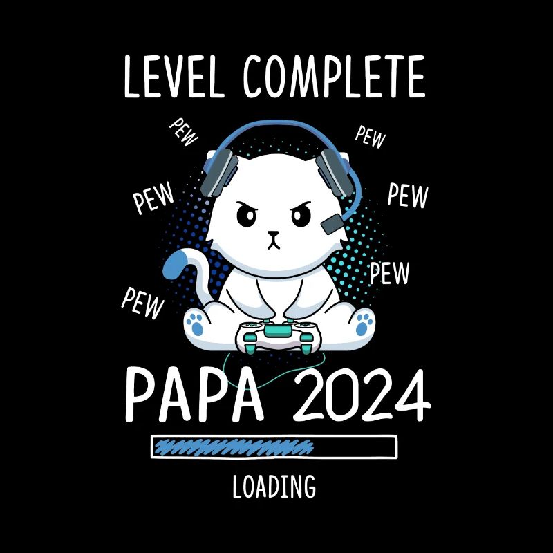 Level Complete PAPA 2023 Loading Gaming Cat