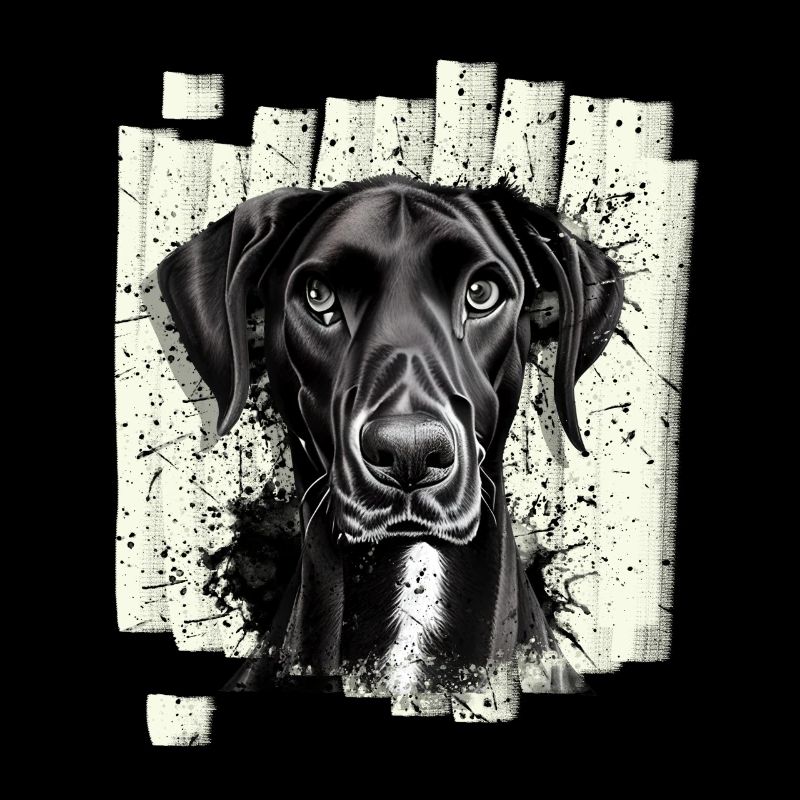 Black Great Dane Dog