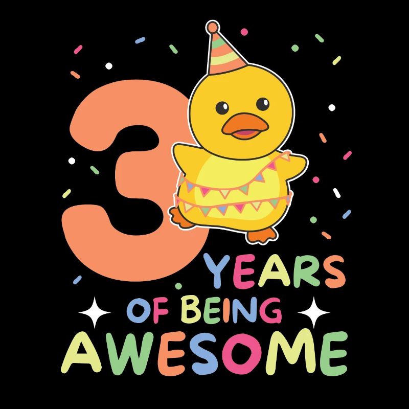 Duck for 3rd birthday children three years old