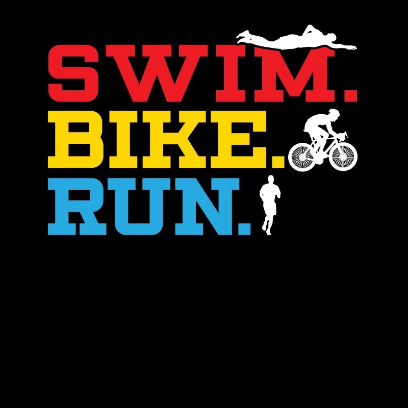 Triathlon Athlet Triathlet Schwimmen Radfahren Laufen