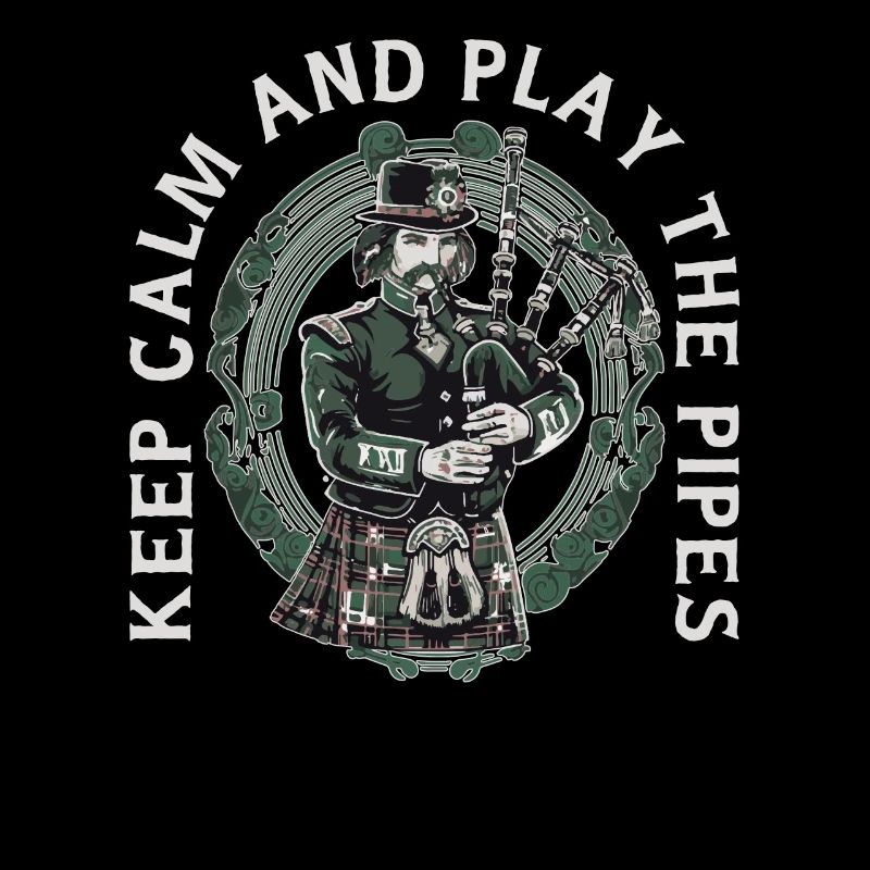 Bagpiper Scottish bagpipe-playing