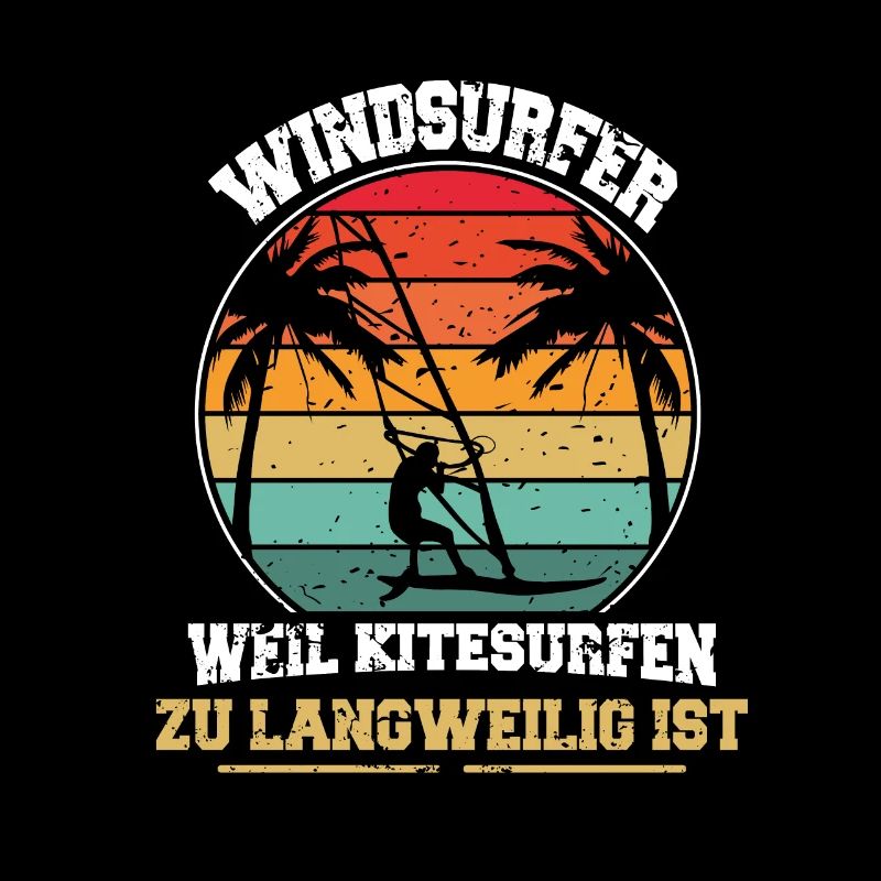 Windsurfen Windsurfing Der Wind ruft ich muss los