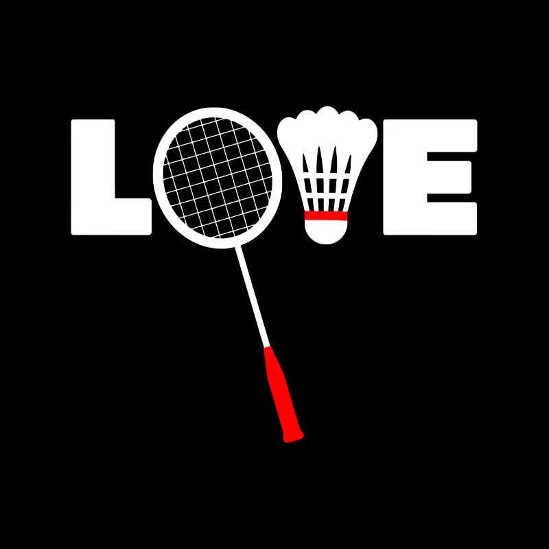 Badminton-Idee - LIEBE