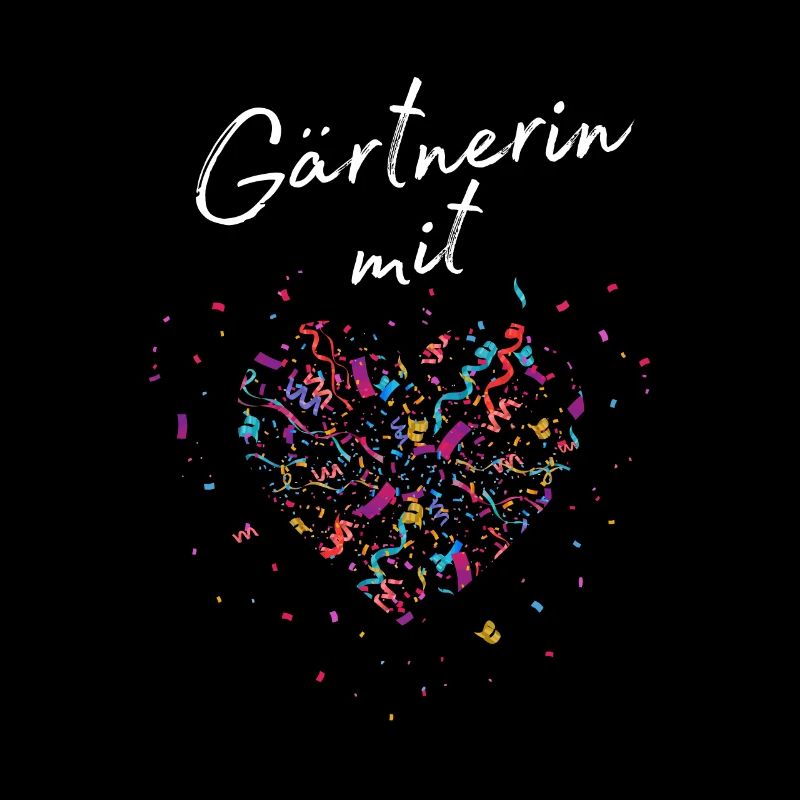Gärtnerin mit Herz Gartenarbeit Pflanzen Gärtner