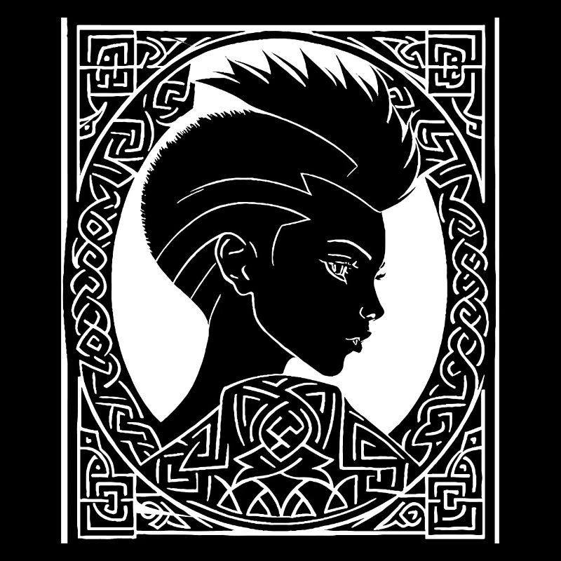 Fantasy Post Punk Keltisch Stamm Bathöhle Mohawk Gi