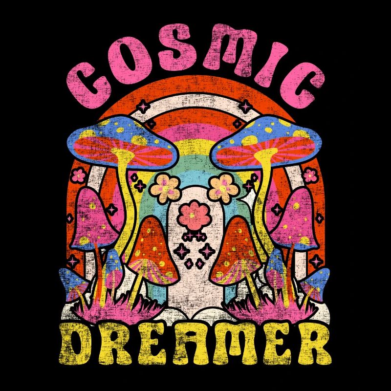 Cosmic Dreamer Hippie Mushroom