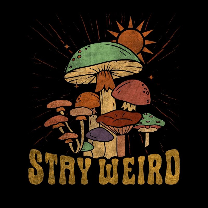 Restez bizarre Hippie Mushroom