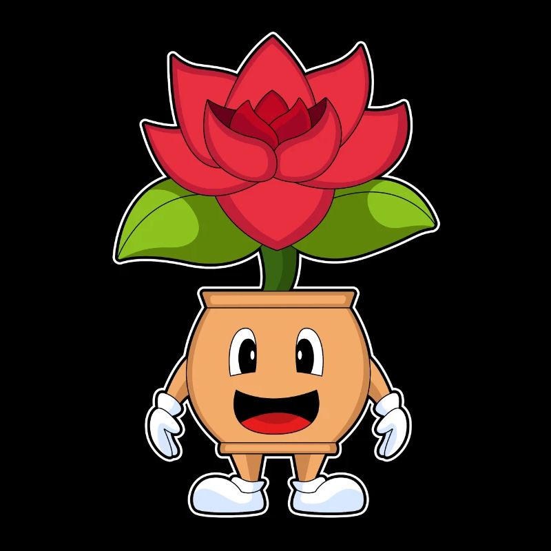Blumentopf Rose Blumen