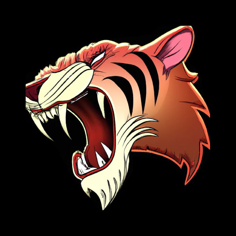 Saber-toothed head comic