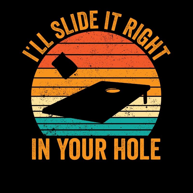 Funny Cornhole Corn Hole Retro