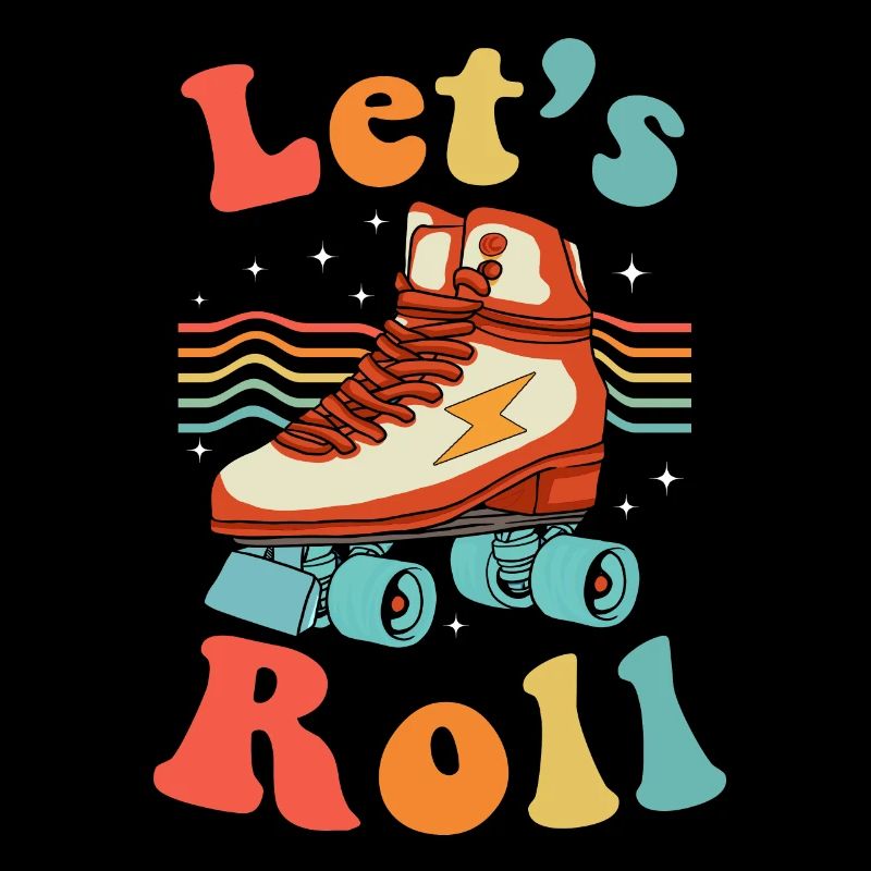 Inline Skate Geschenk Rollerskates Roller 70er