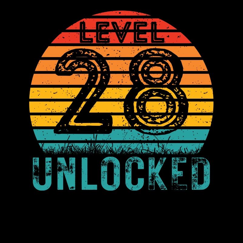 28 Jahre - 28. Geburtstag Level 28 Complete Design