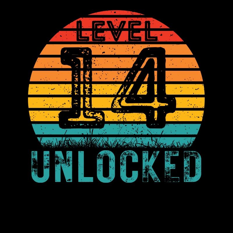 14 years - 14th birthday Level 14 Complete Design