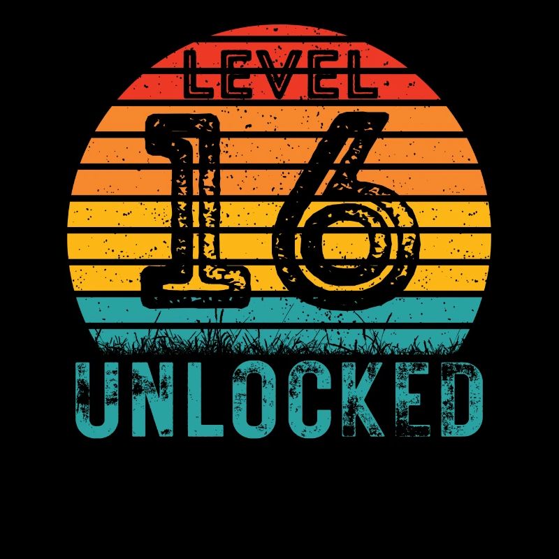 16 years - 16th birthday Level 16 Complete Design