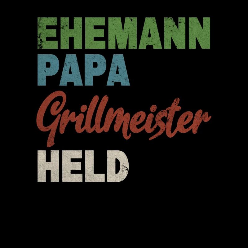 Vintage Vater Ehemann Papa Grillmeister Held