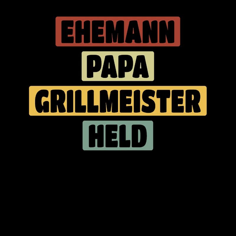 Ehemann Papa Grillmeister Held Vaterschaft