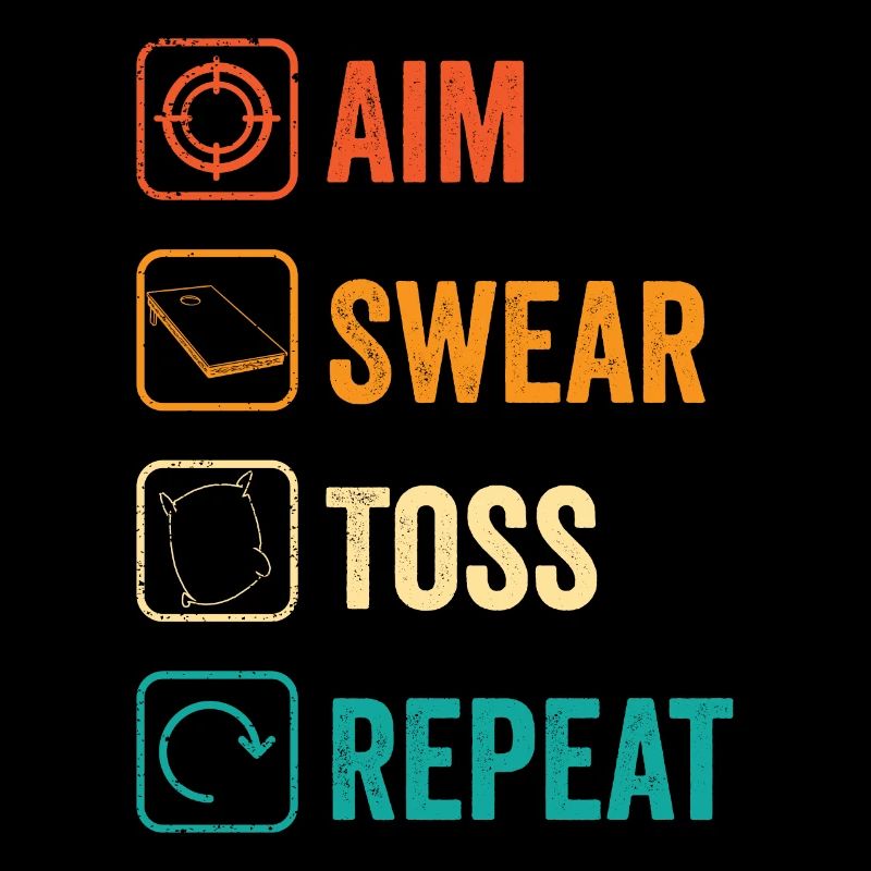 Lustiges Cornhole Corn Hole Retro