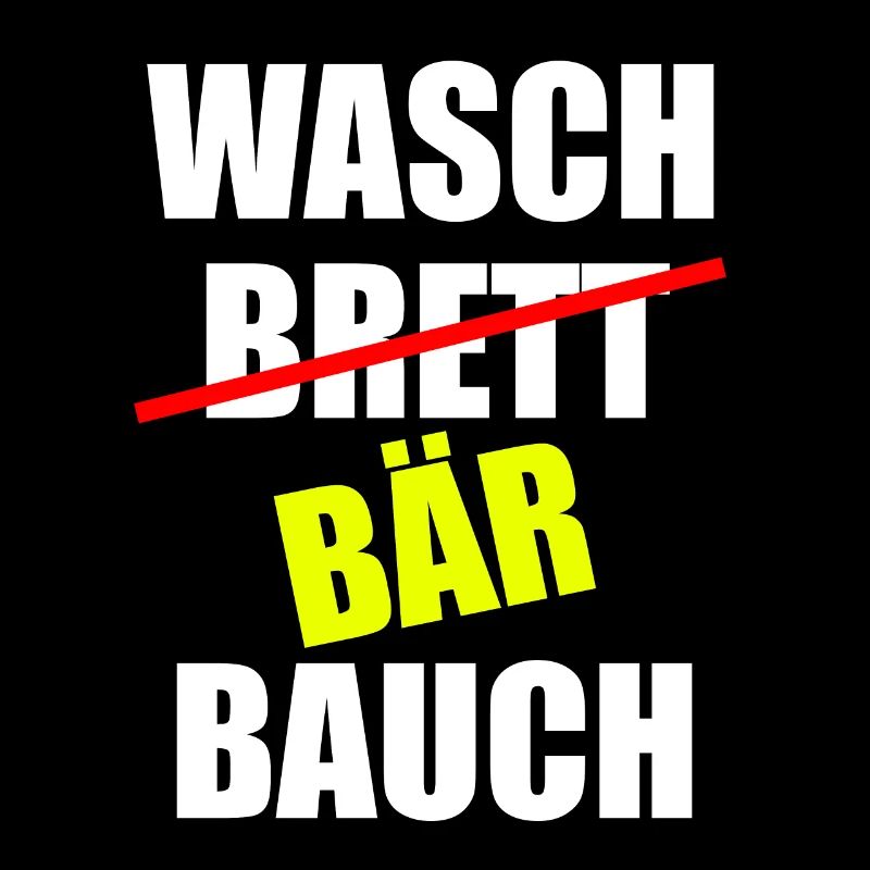 Waschbär Bauch Waschbrett