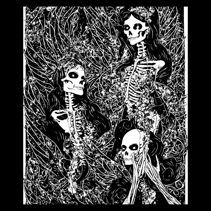 Fairycore Ästhetik Grunge Skelett Fee Goth G