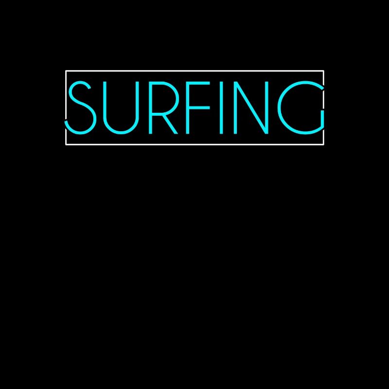 Surfing lettering