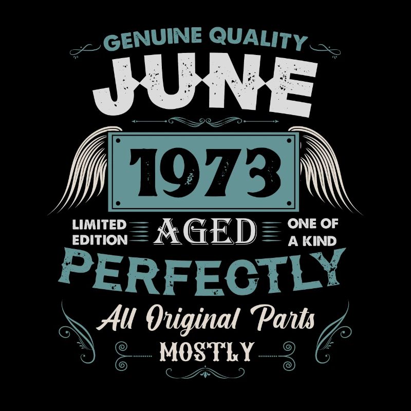 Juni 1973 Vintage Geburtstag Geschenk