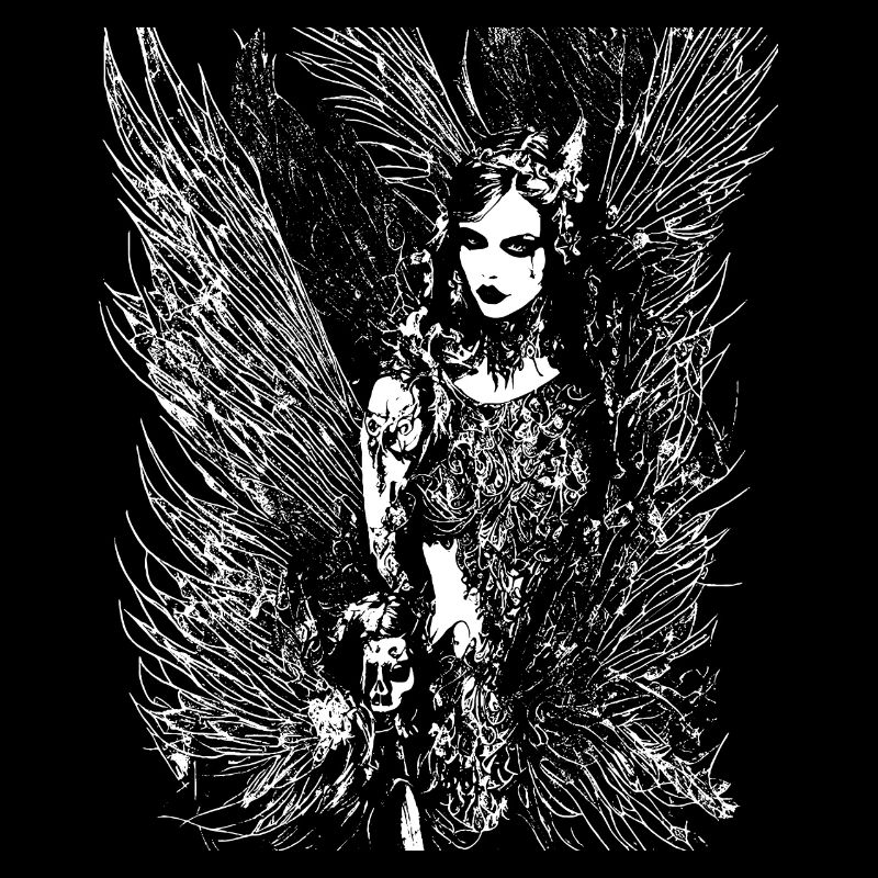 Fairycore Esthétique Squelette Fée Goth Gothique G