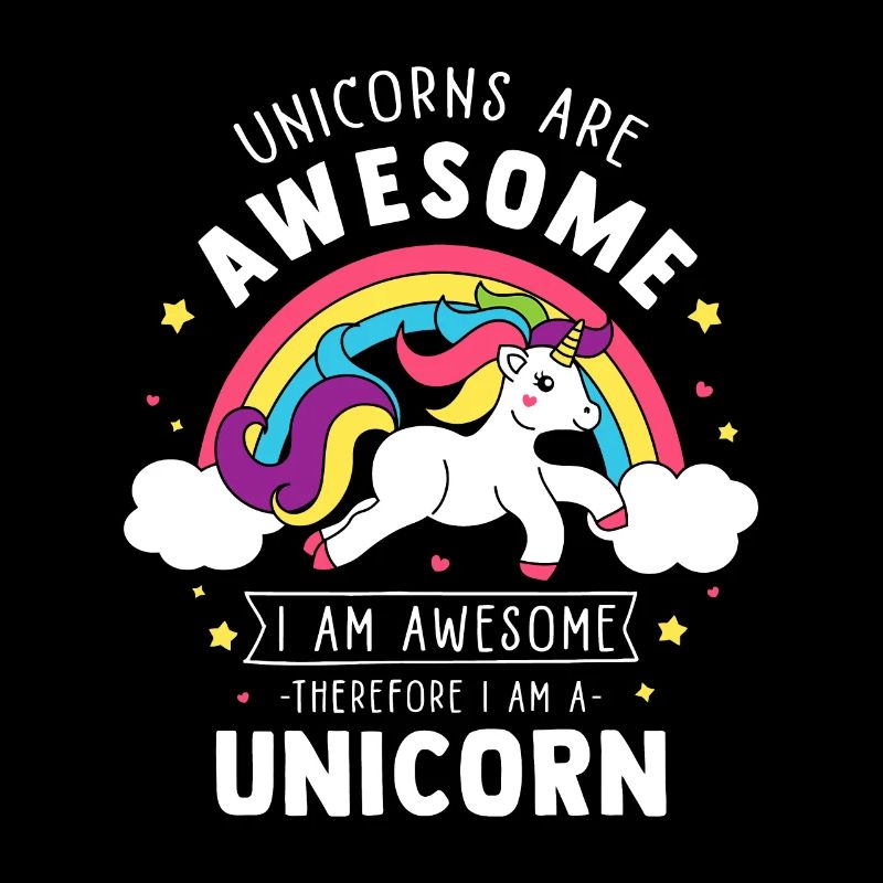 Einhörner sind fantastisch Ich bin ein Einhorn - Lustiger Regenbogen
