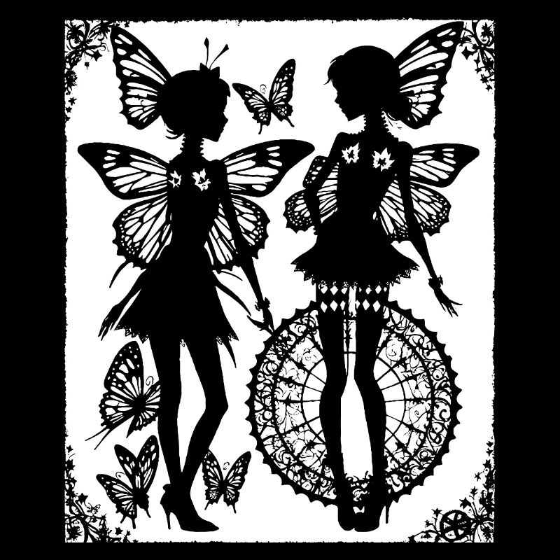 Fairycore Ästhetik Skelett Fee Goth Gothic G