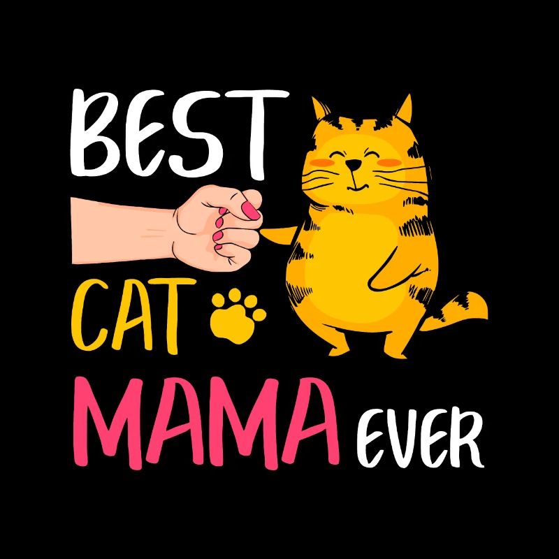 Beste Katze Mama Ever Niedliche Katze Faust Stoß Frauen Mutter