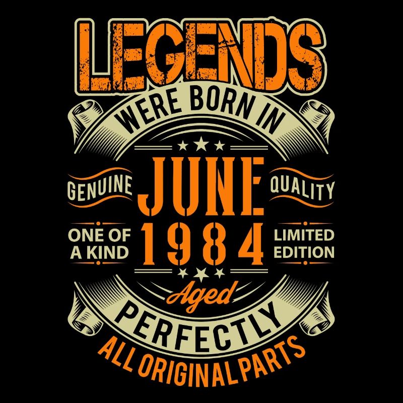 1984 Juni Geburtstag Legende