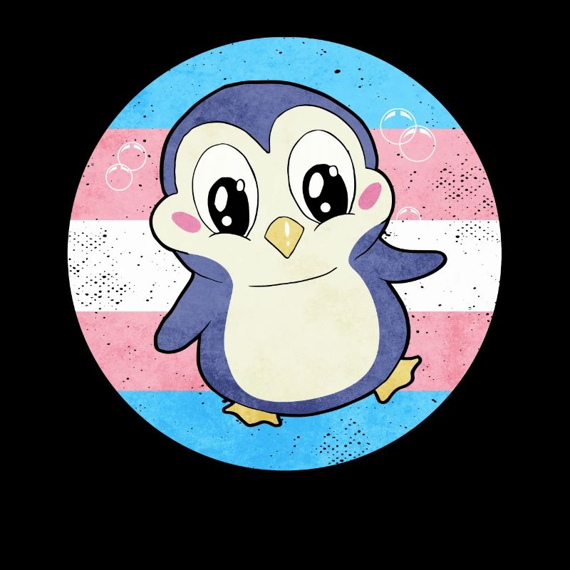 Fierté transgenre Drapeau Trans Pingouin Sublte LGBT