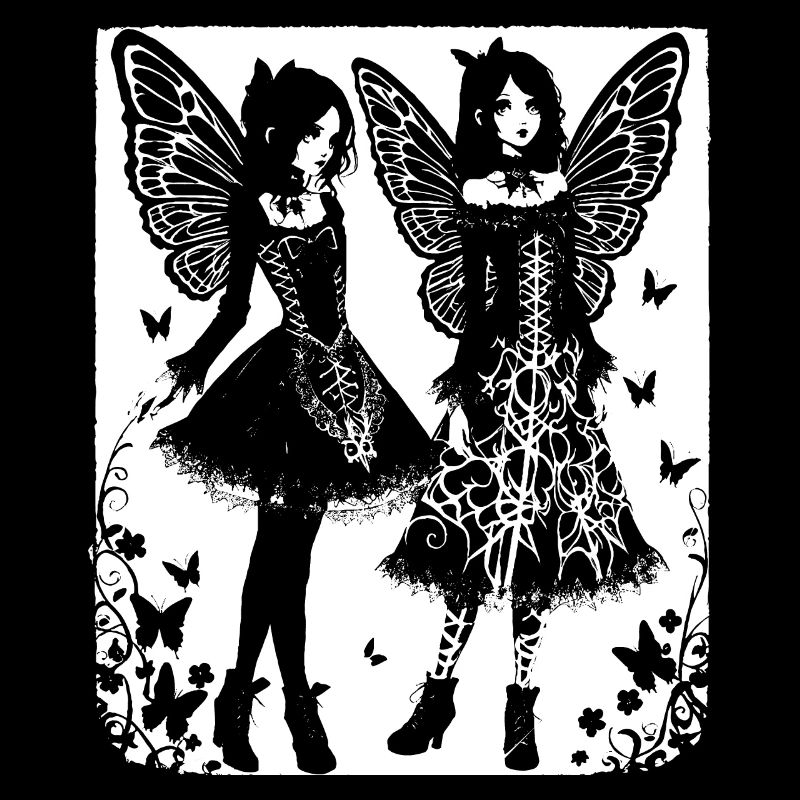 Fairycore Ästhetik Grunge Skelett Fee Goth G