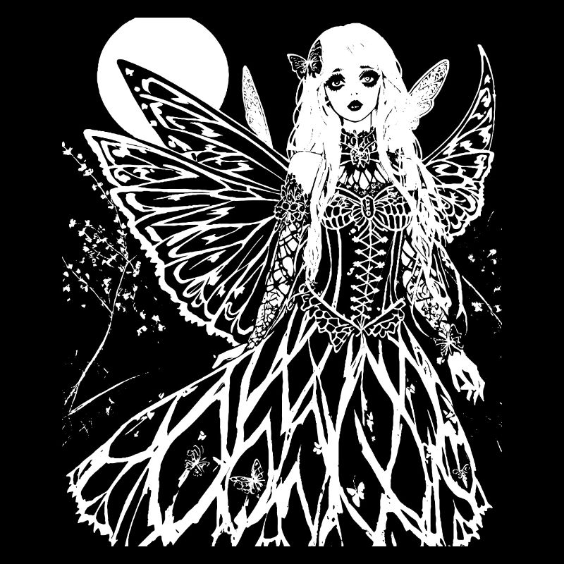 Fairycore Esthétique Squelette Fée Goth Grunge G
