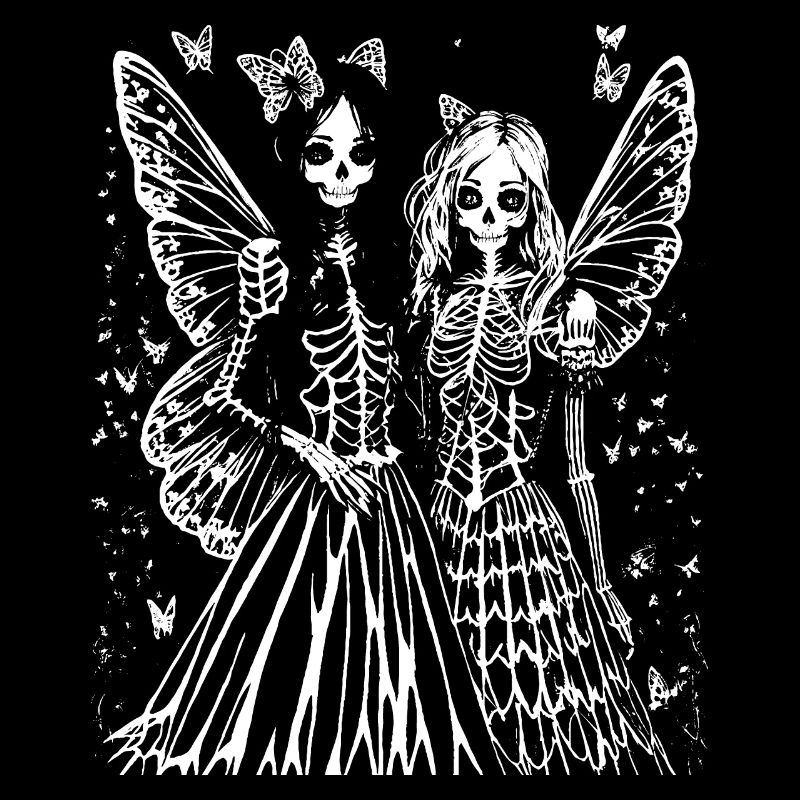 Fairycore Aesthetics Skeleton Fairy Goth Gothic G