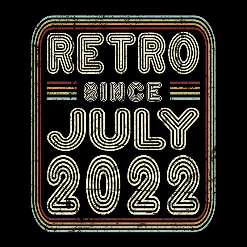 Birthday July 2022 Retro Gift