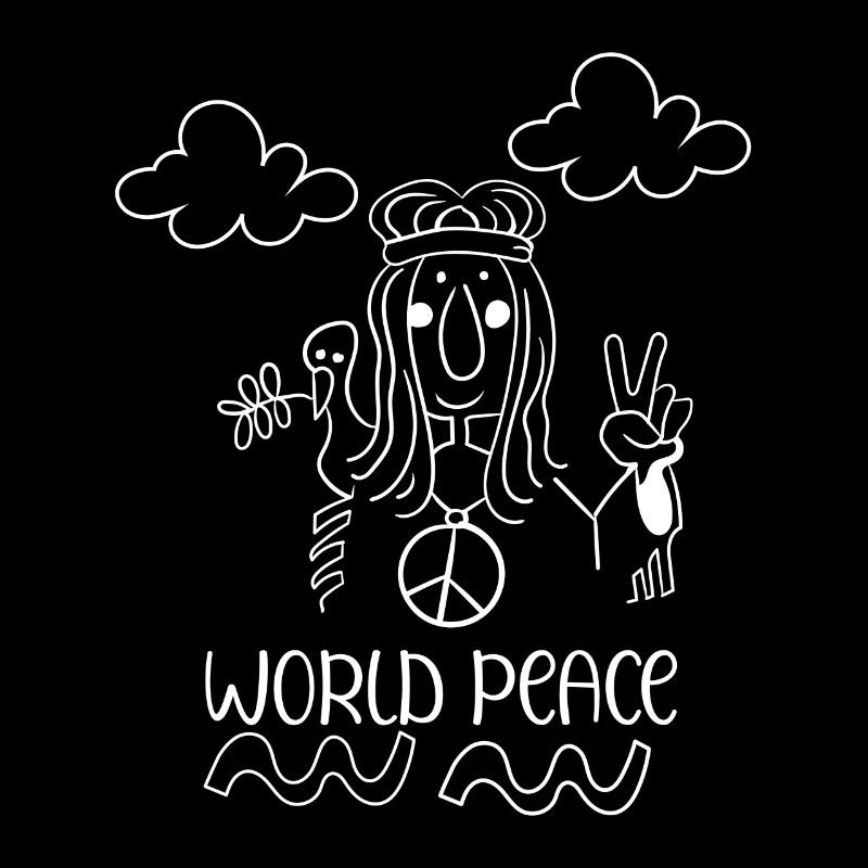 Hippie Karneval Kostüm Geschenk Peace