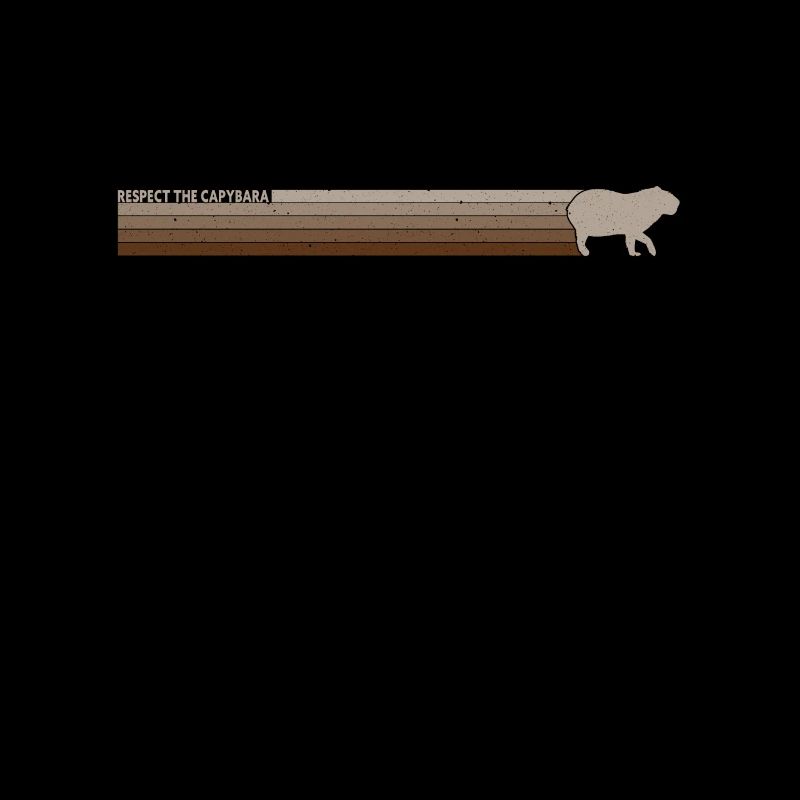 Retro Respect the Capybara - Capybara Fans