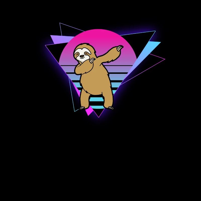 Vaporwave Sloth
