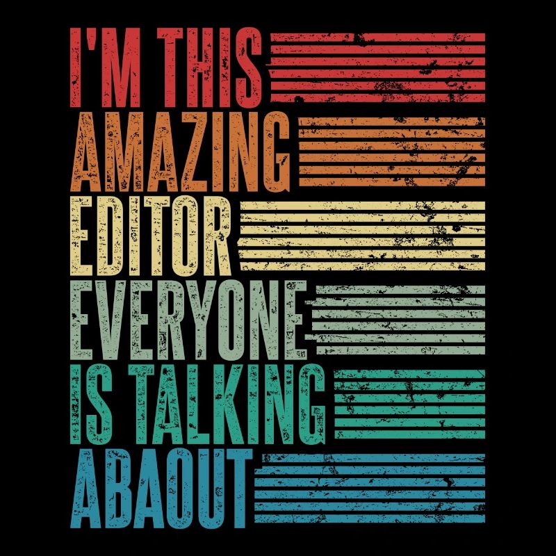 Vintage Editor Editor Gift Retro