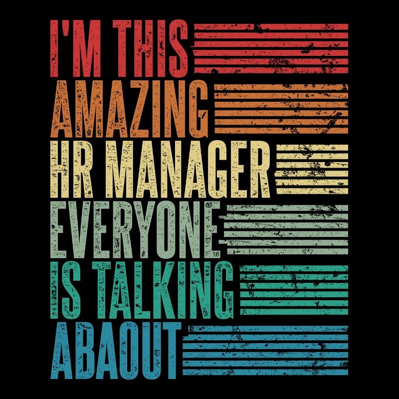Vintage HR Manager HR Managerin Geschenk Retro