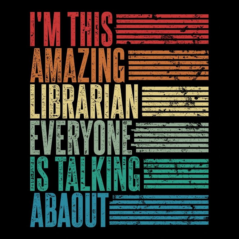 Vintage Librarian Librarian Gift Retro