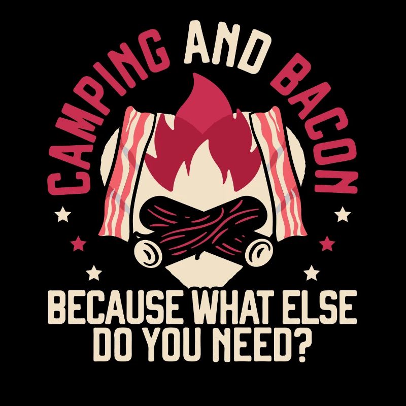 Camping et bacon Meat Camp Camper J’aime le bacon