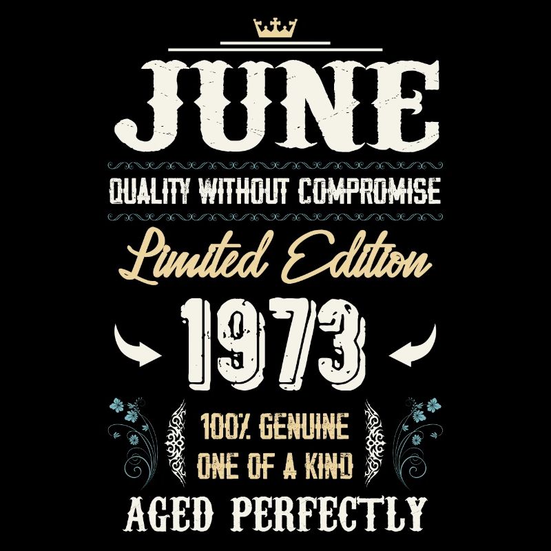 Juni 1973 Vintage Geburtstag Geschenk