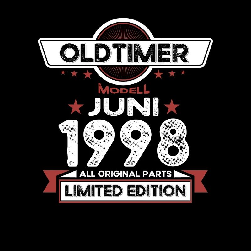 25. Geburtstag Mann Oldtimer Juni Jahrgang 1998