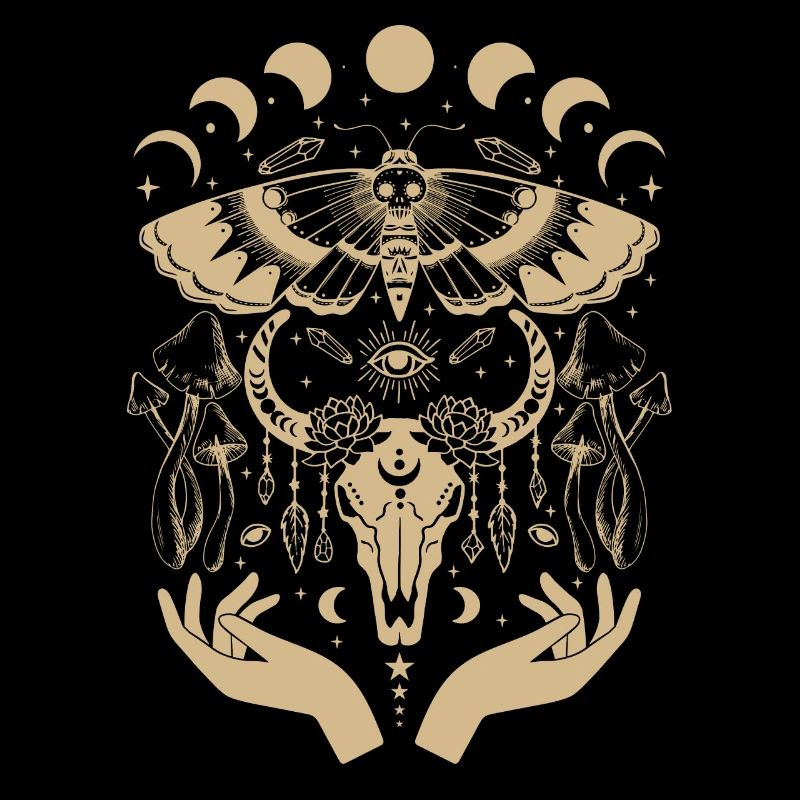 Boho Mushrooms Cottage Core Esthétique Goblincore