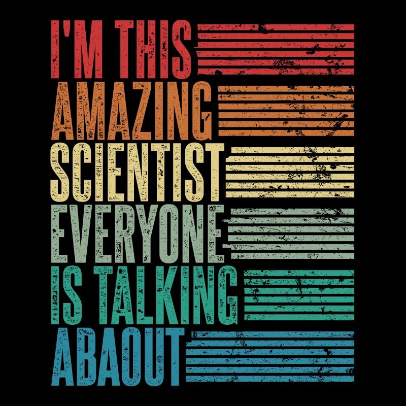 Scientist Scientist Gift Retro
