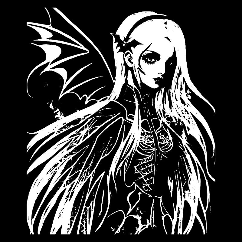 Fairycore Ästhetik Skelett Fee Goth Gothic G